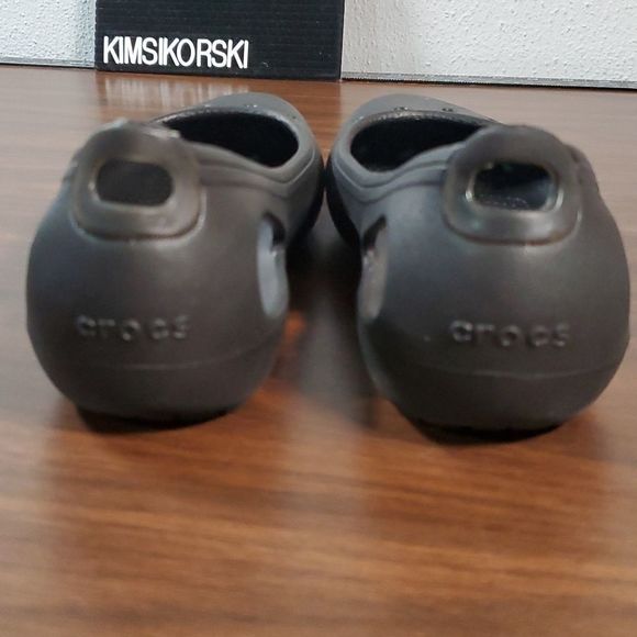 Crocs Womens Kadee Flats Flat Shoes Sandals Black Size 8 Like New! - Picture 3 of 9